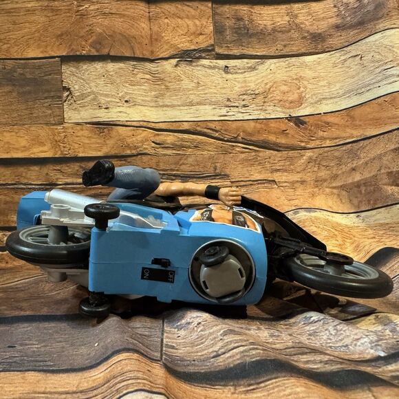 WWF Stone Cold Steve Austin Motorcycle Radical Rides Bump N Bash Attitude Toy - Picture 7 of 9